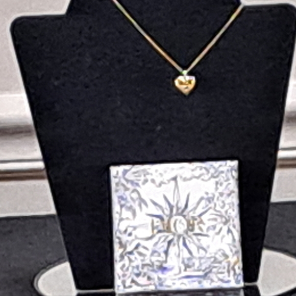 Christian DiorVtg./ Like New/ w CD Box CD Logo Heart Maquette Necklace Authentic - Picture 1 of 16
